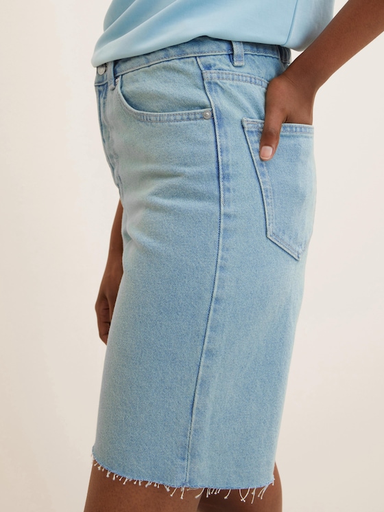 Bermudashorts mit recycelter Baumwolle
