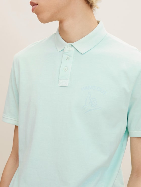 Polo shirt with a print motif