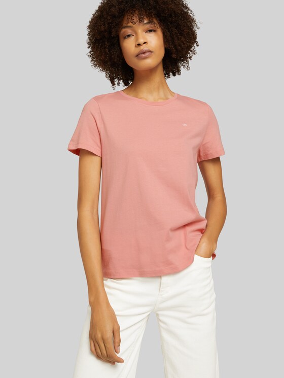 T-shirt with a logo print by Tom Tailor