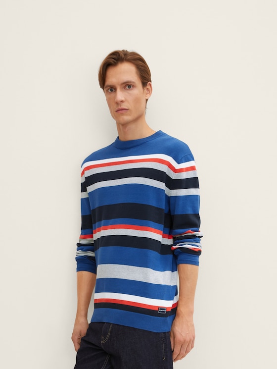 Striped knitted pullover by Tom Tailor