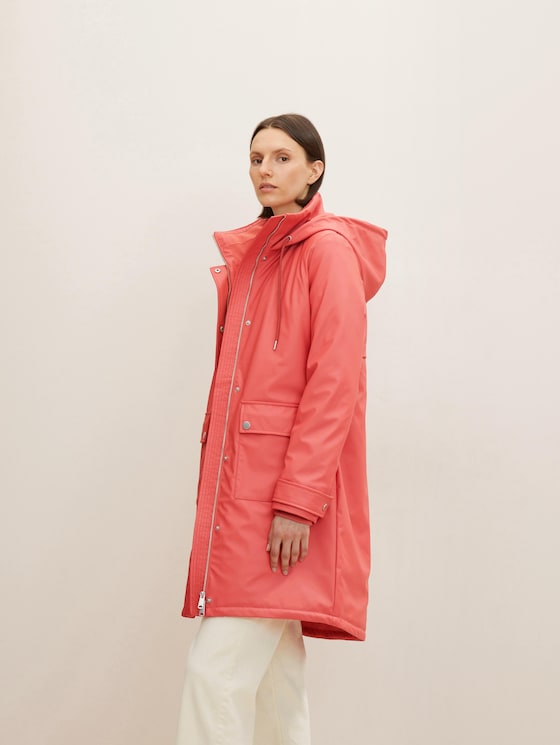 Lined raincoat