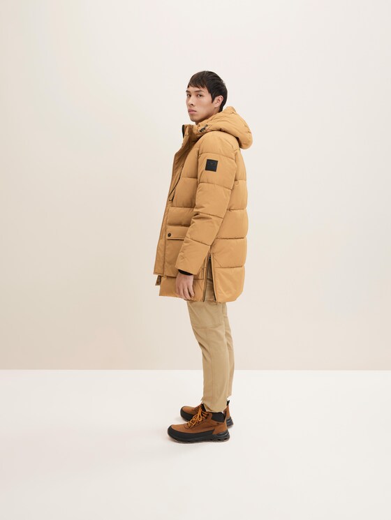 Puffer coat with a hood - REPREVE Our Ocean