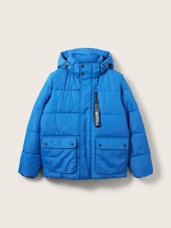 Puffer jacket with a hood - REPREVE® Our Ocean® by Tom Tailor