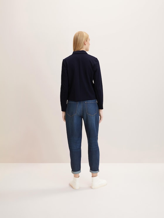 Regular-fit textured jacket by Women, navy midnight blue