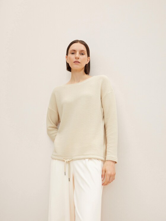 Sweatshirt mit Struktur