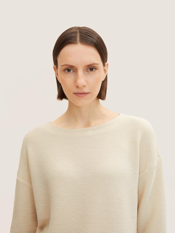 Sweatshirt mit Struktur