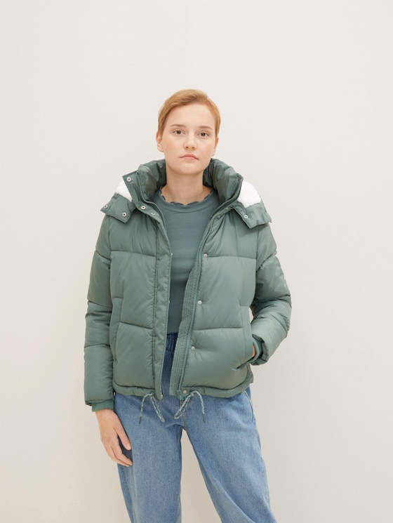Puffer-Jacke mit abnehmbarer Kapuze - REPREVE(R) Our Ocean(R)