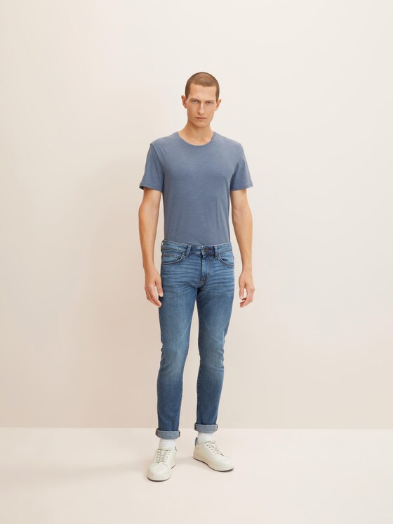Troy Slim Jeans mit Gürtelschlaufen