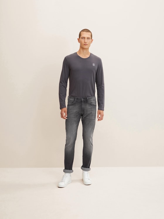 Troy Slim Jeans mit Gürtelschlaufen