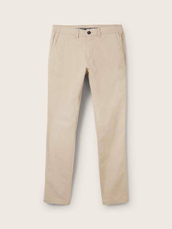 Chino trousers with belt by Tom Tailor