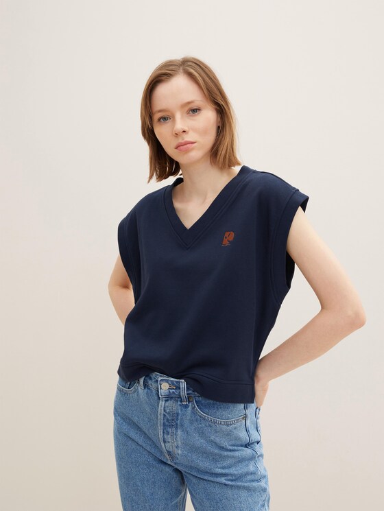 Sweatpullunder mit V-Ausschnitt - DENIM x MBRC