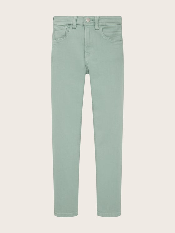 Denim trousers with belt loops