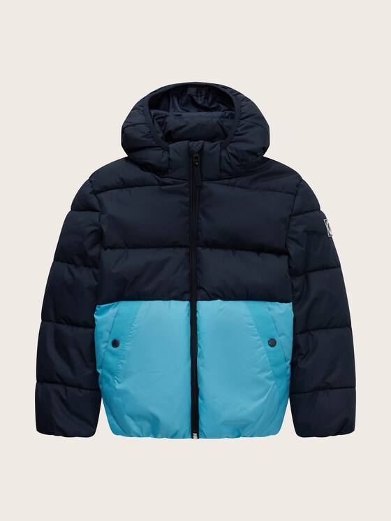Puffer jacket with recycled polyester - REPREVE Our Ocean
