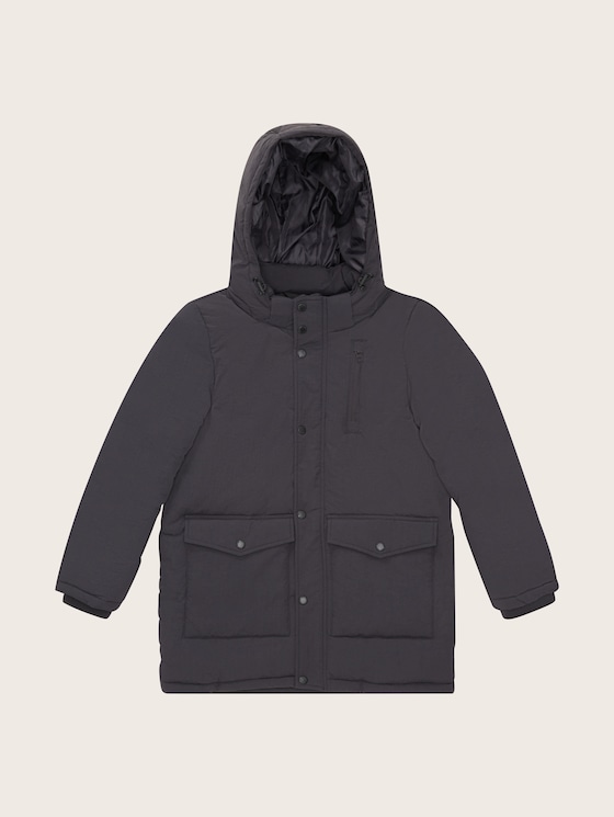 parka with a detachable hood - REPREVE Our Ocean