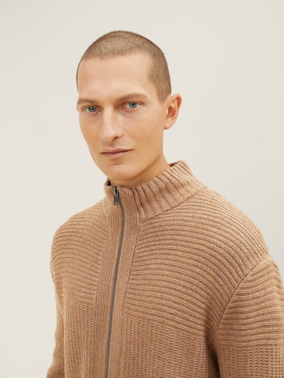 Textured cardigan