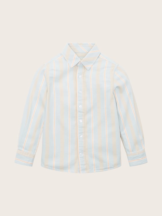 Shirt with a striped pattern