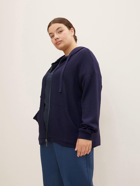 Plus - Basic Sweatjas door Women Plus Size, navy midnight blue
