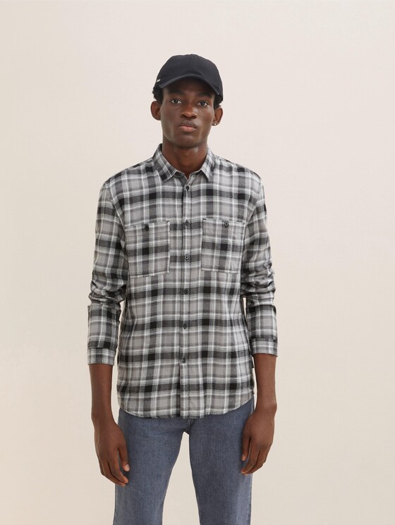 Checkered slim-fit shirt