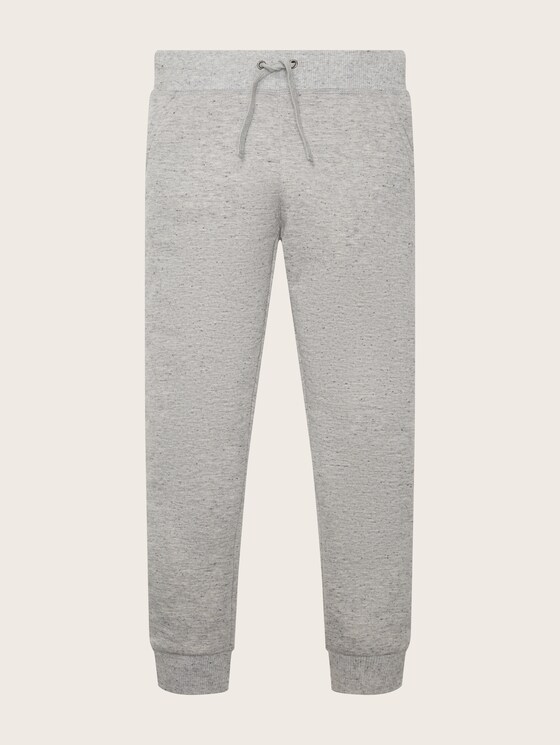 Tracksuit bottoms with a melange finish
