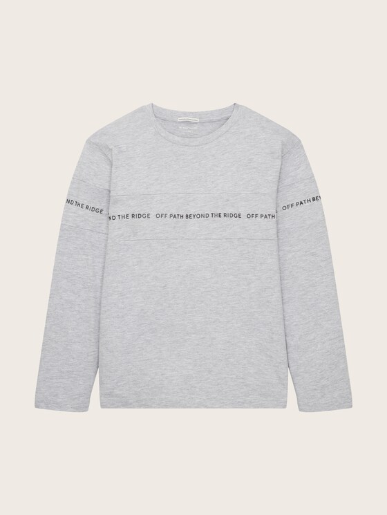 Long-sleeved shirt with a letter print 