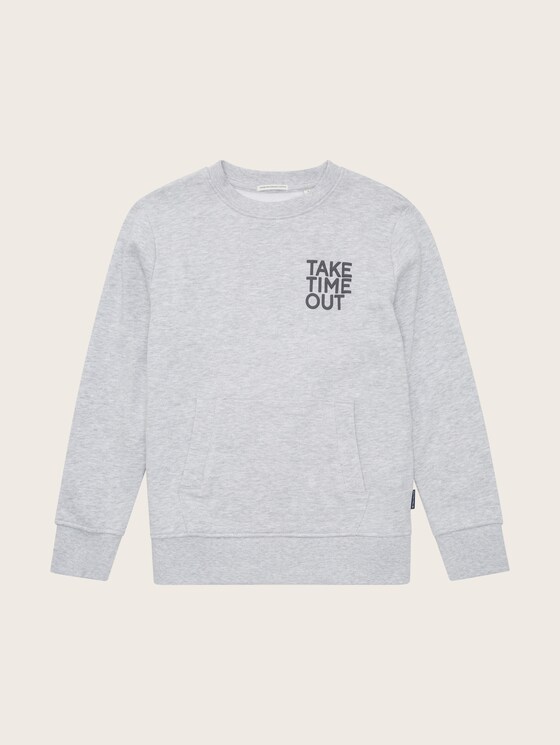Sweatshirt met tekstopdruk