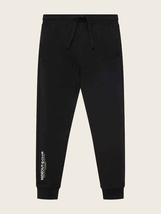 Jogging bottoms with a text print 