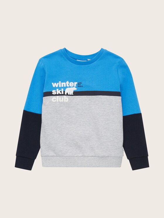 Sweatshirt met colourblocking