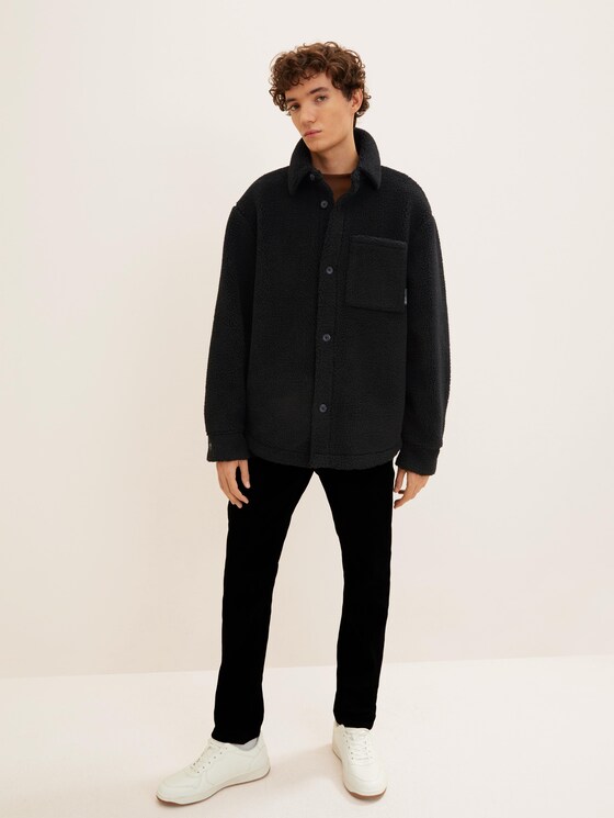 Jacke aus Teddyfell - EcoBlack