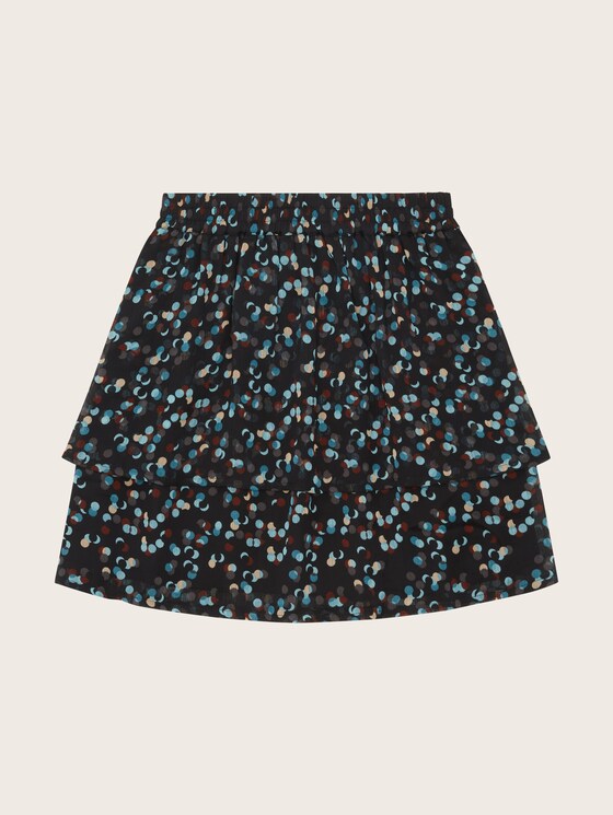 Mini skirt with an all-over print