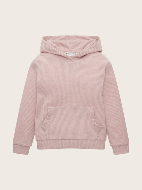 Hoodie with ruffled details 