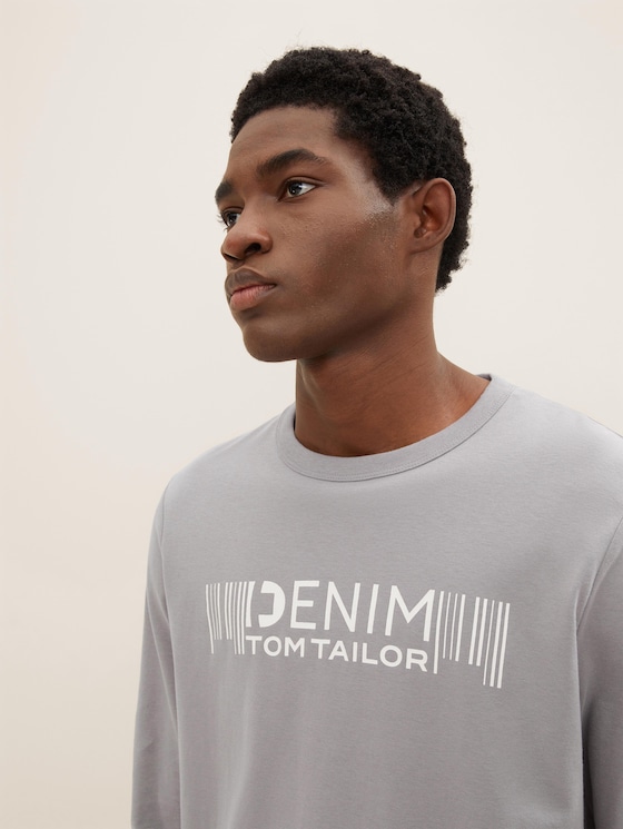 Shirt met lange mouwen en logoprint