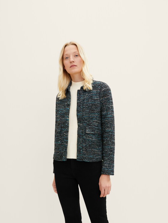 Blazer made of textured boucle