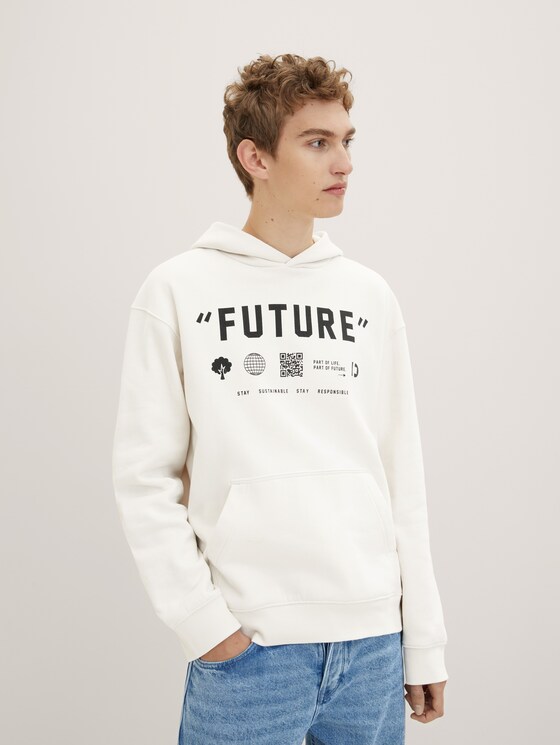 Hoodie with a letter print