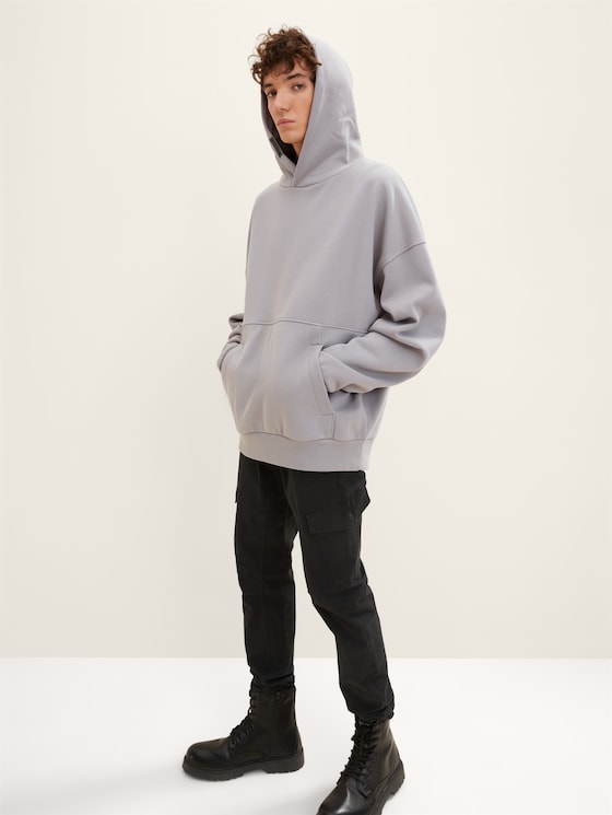 Oversized hoodie met logo detail