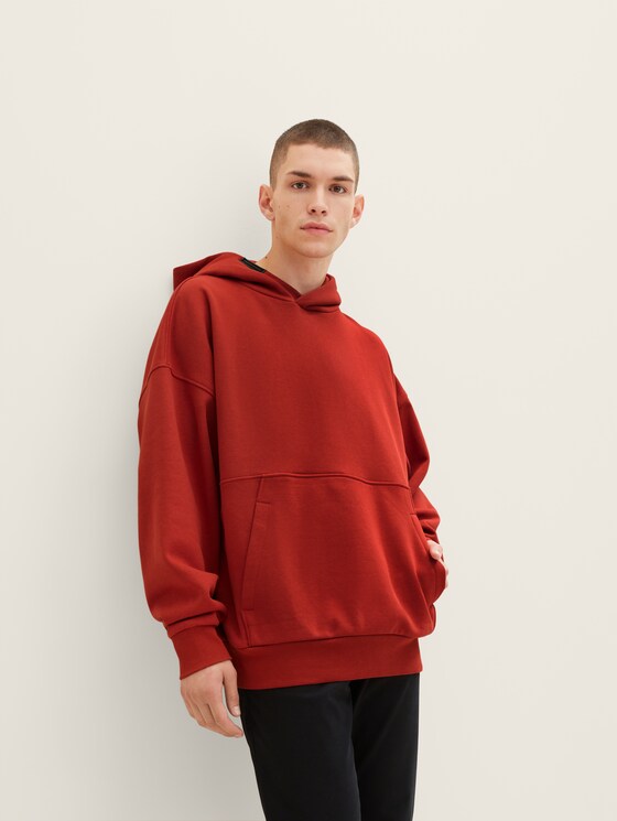 Oversized hoodie with logo details