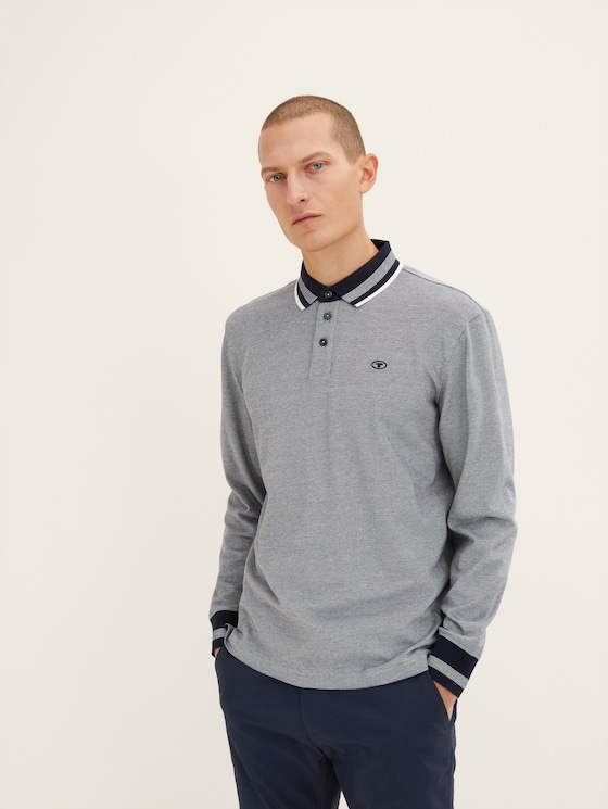 Poloshirt door Men, navy offwhite two tone