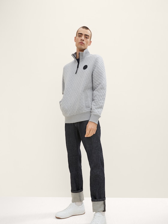 Troyer Pullover mit Steppmuster