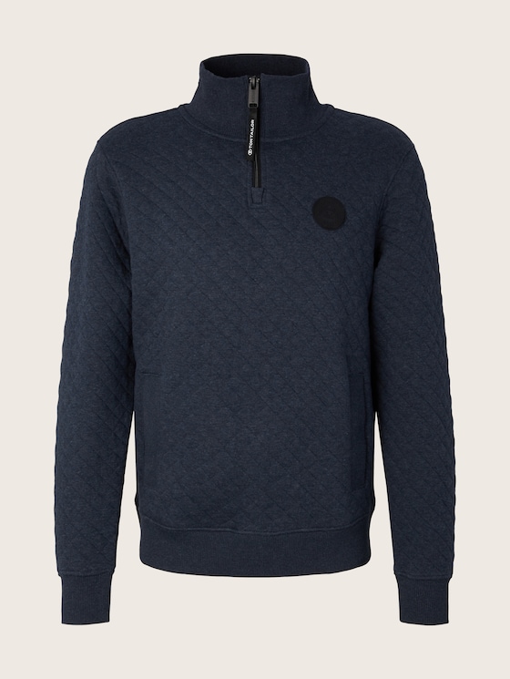 Troyer-trui met doorgestikt patroon 