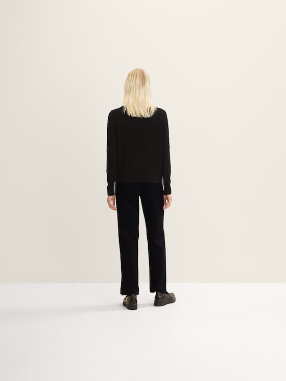 simple sweatshirt by Women, deep black