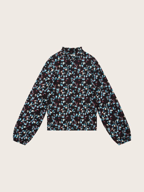 Langarmshirt mit Allover-Print