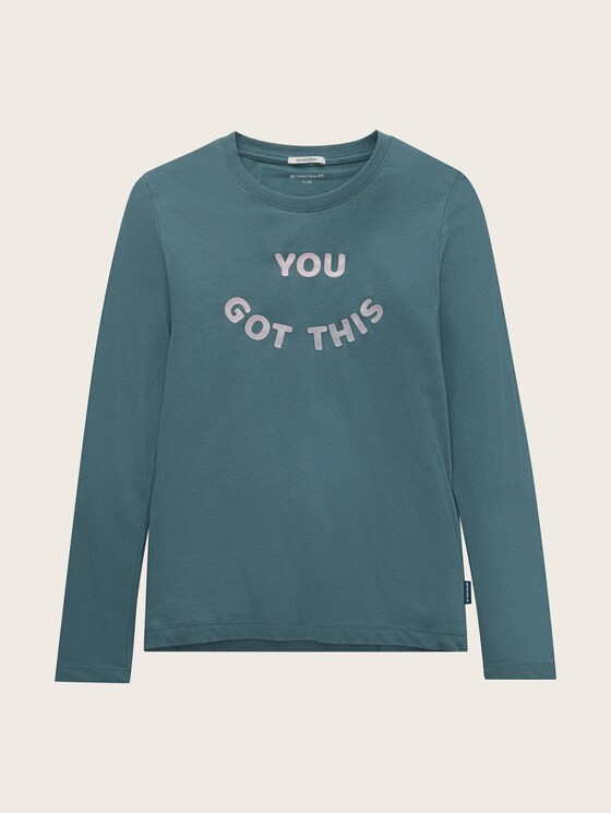 Langarmshirt mit Textprint