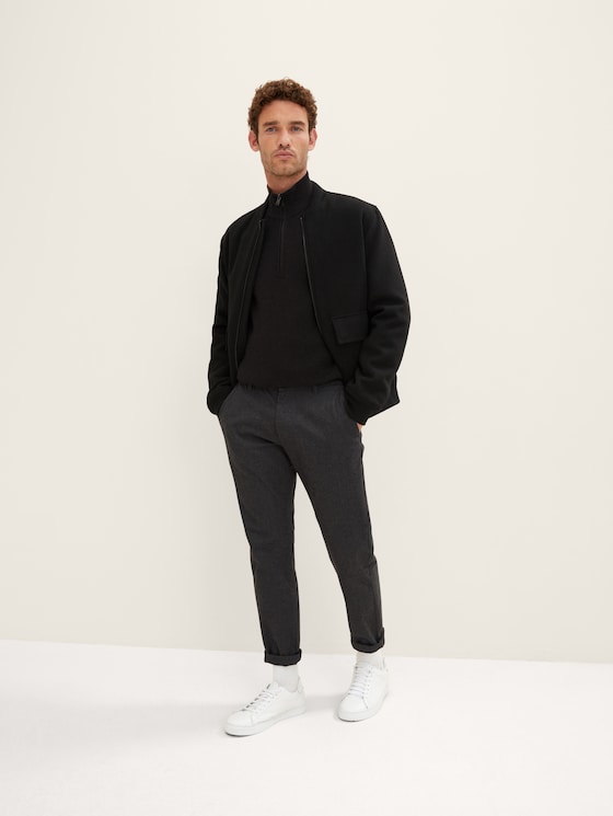 Travis slim trousers with texture