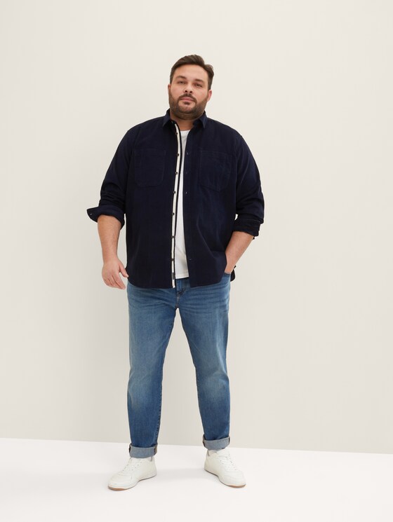 Plus - Regular Fit Hemd aus Cord