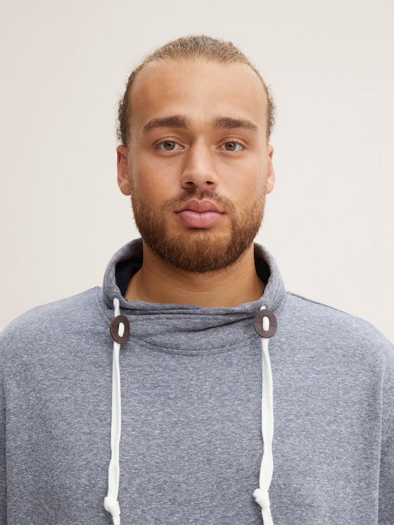 Plus - Sweatshirt mit Schalkragen