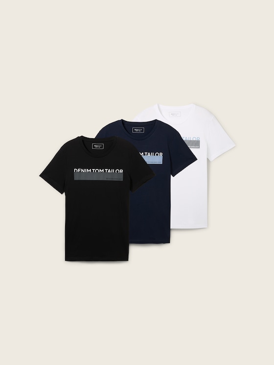 T-shirt a three-pack by Tailor a Tom in with print