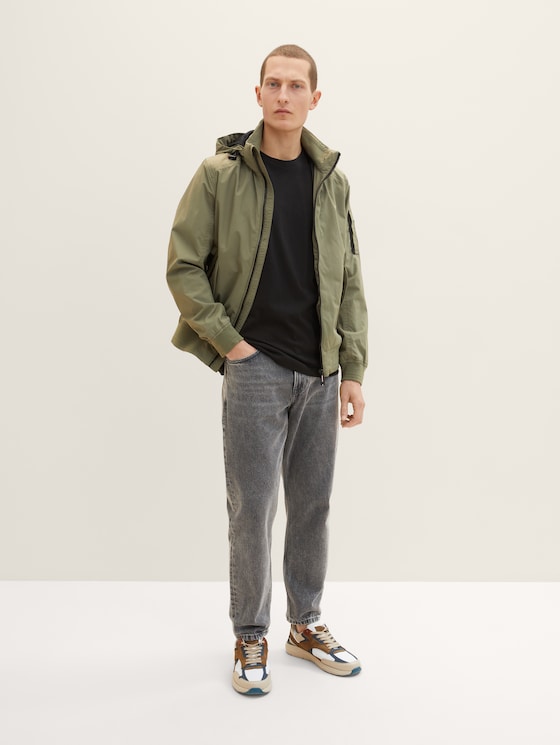 Tailor a Bomber with by hood detachable jacket Tom