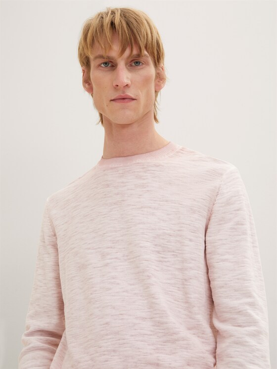 Strickpullover mit Rundhalsausschnitt