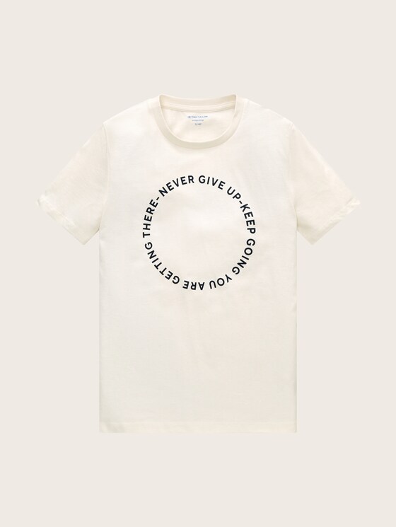 T-Shirt mit Textprint