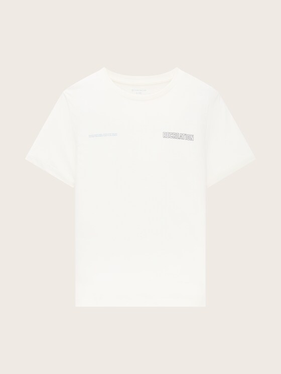 T-shirt met tekstopdruk