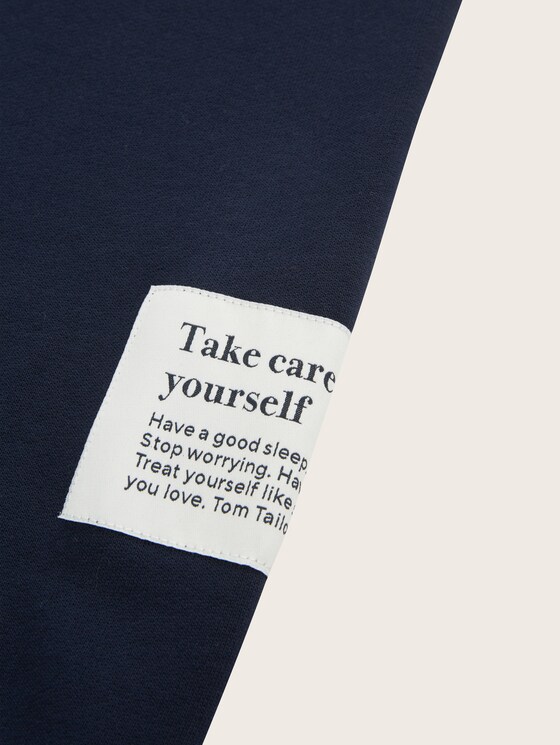 Hoodie met tekstprint